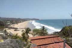 View of Zipolite Beach from Cabana E
