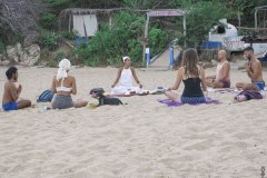 Kundalini Yoga Class On Zipolite Beach